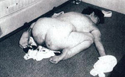 A photo of the body of Gerri Santoro.